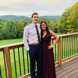 Maroon Morilee Bridesmaid Dress Size 10